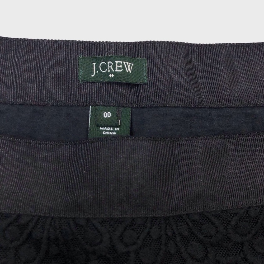J Crew Scalloped Lace Overlay Pencil Mini Skirt - Picture 5 of 5